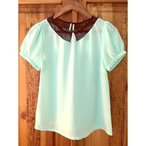 💥 Final Reduction! NWT Mint green blouse