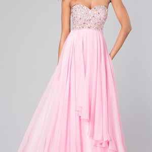 strapless prom wedding formal homecoming dress