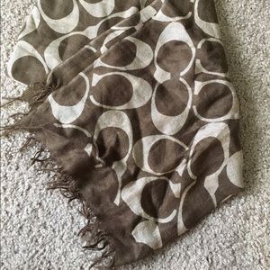 Long authentic Coach scarf. Heavier weight.