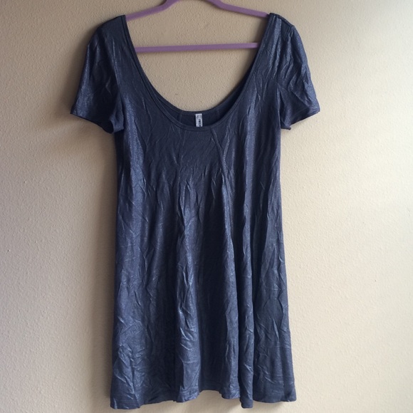 Silver shimmery top