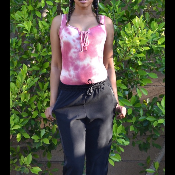 ✨  SALE! ✨  Coral Tie Dye Body Suit - Picture 4 of 4