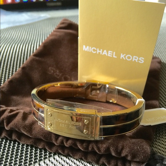 Michael Kors Logo plaque bangles