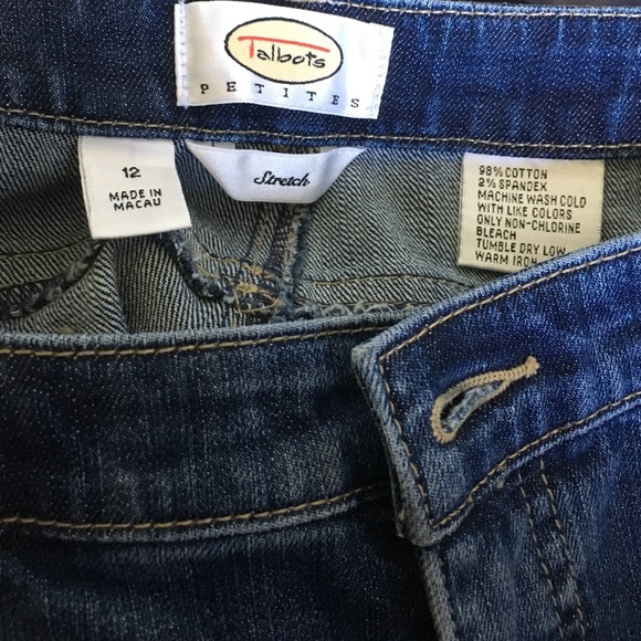 Petite jeans size 12 talbots