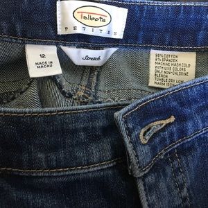 Petite jeans size 12 talbots