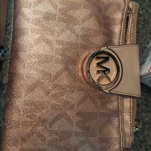 Rose gold MK cross body