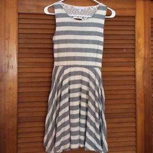 Striped Delia's Dress with back cutout (Worn once)