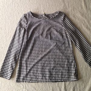 Long sleeve black and white shirt by Merona
