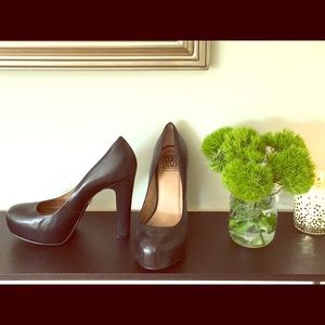 Pour Le Victoire Covered Platform Pumps.