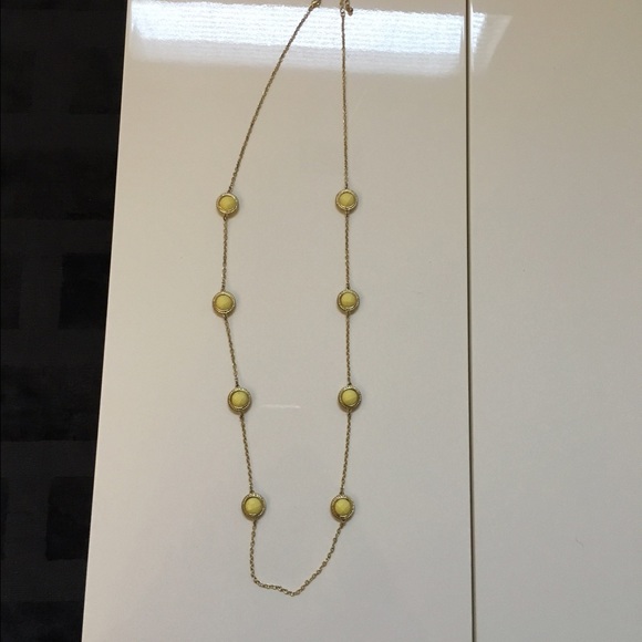 Long necklace.