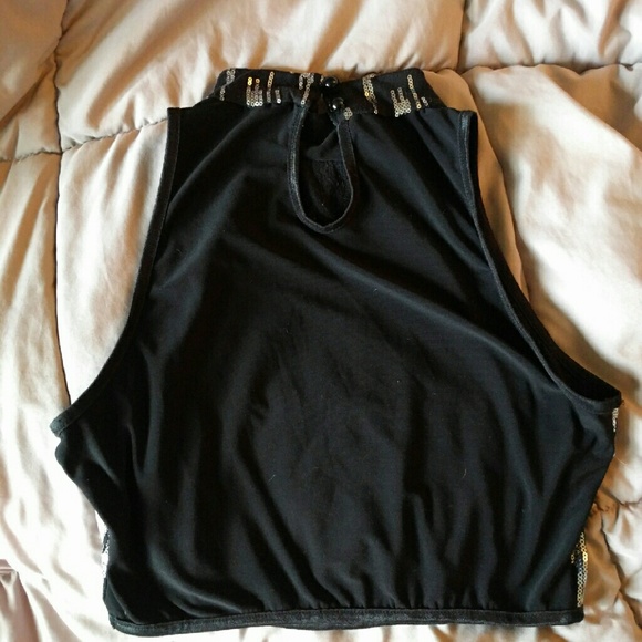 Black and silver sequin crop top 2/$15 - Picture 3 of 3
