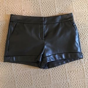 NWOT pleather shorts