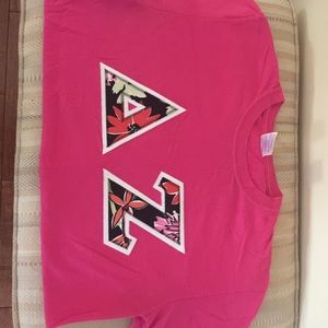 Delta Zeta stitched letter shirt