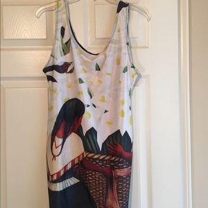 Diego Rivera Calla Lilly Bodycon dress (NWOT)