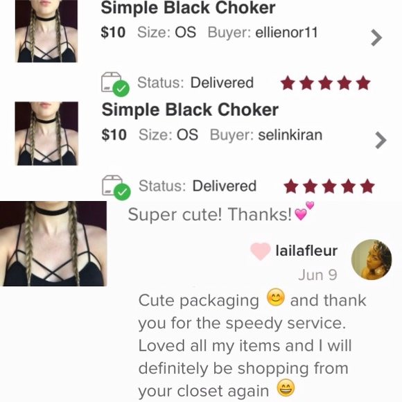 ✨LAST ONE SALE ✨ Simple Black Choker - Picture 4 of 4