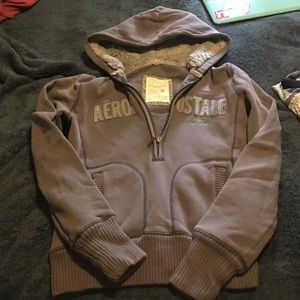 Aeropostale half zip fleece sweatshirt
