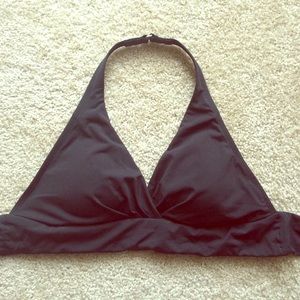Perry Ellis Lightly Padded Black Bikini Top
