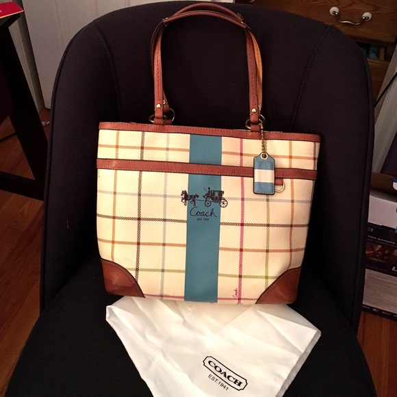 Auth. Coach large tote bag