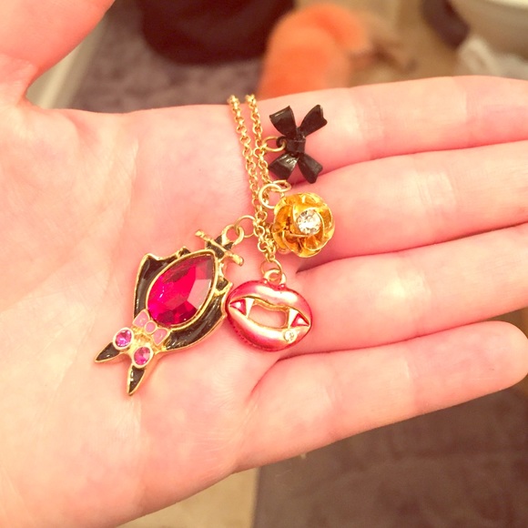 Betsey Johnson bat necklace