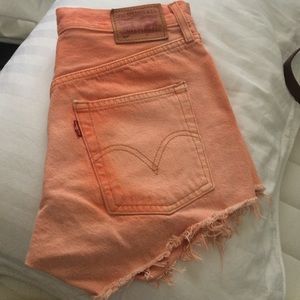 Orange Levi shorts