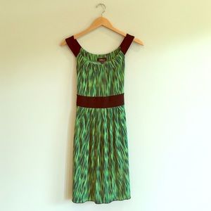 Green and Black sun dress
