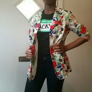 Cute floral blazer