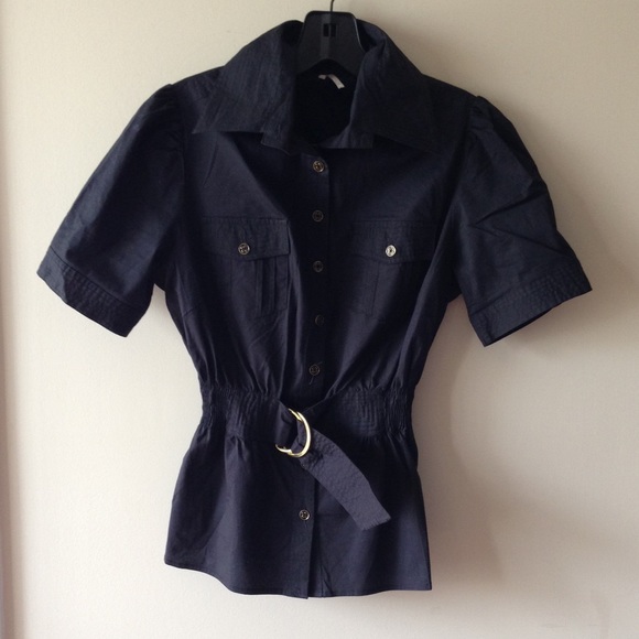 Black button down shirt