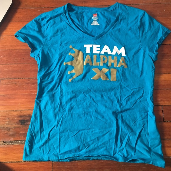 Alpha Xi Delta v neck shirt