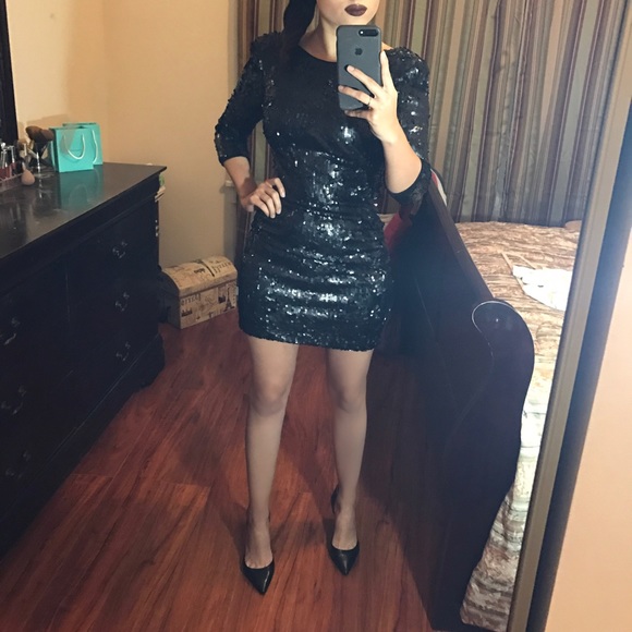 Black Sequin Party Dress🎉🎉🎉🎉