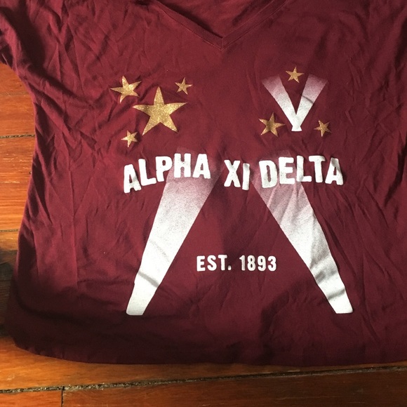 Alpha Xi Delta v-neck shirt