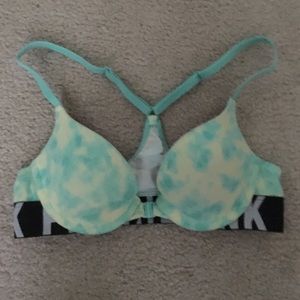 Really cute pink Victoria secret logo bra!!