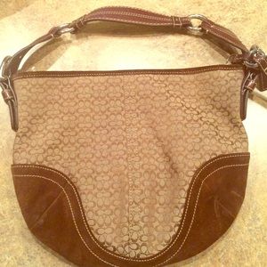 Brown coach purse