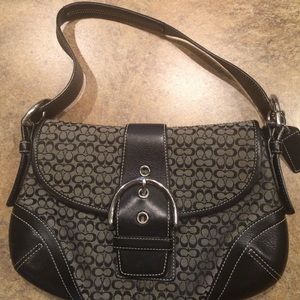Black coach purse