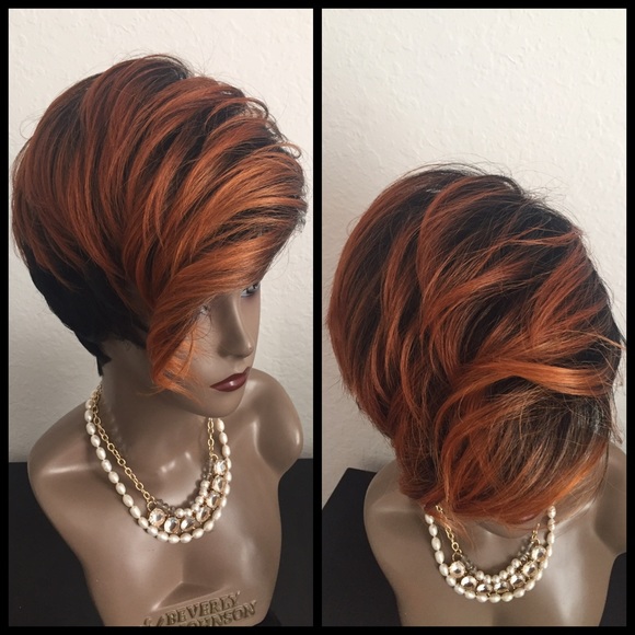 **NWOT** Edgy Two Toned Synthetic Pixie Wig
