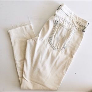Mother Looker Ankle Fray Jeans