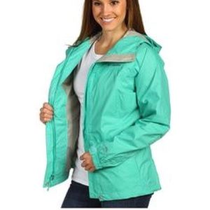 Mint Green Columbia Rain Jacket