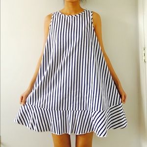 NWOT Blue Stripes Tent Dress👗