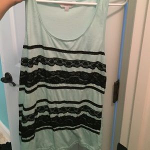 Mint Lace tank top!