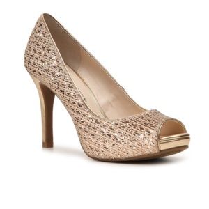 Audrey Brooke Gold Pumps