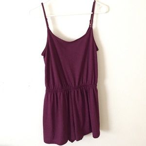 Burgundy Romper