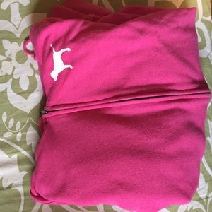 Pink Victoria's Secret tunic zip up