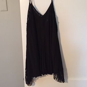 Black lace cami dress