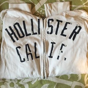 White Men's Hollister Zip up