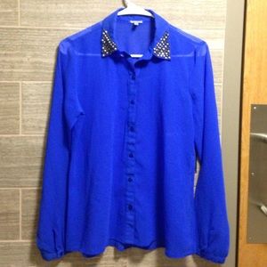 Royal Blue blouse. Worn twice.