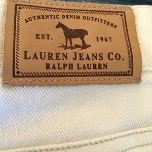 Ralph Lauren high waist white jeans size 12