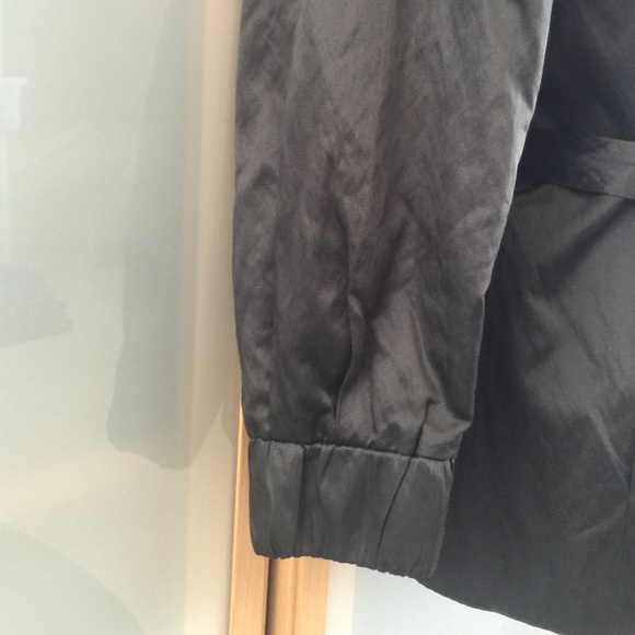 J. Crew black sateen 3/4 sleeve jacket - Picture 3 of 4