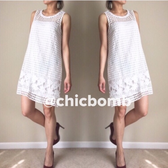 ✳️Best white  summer dress crochet hollow w lining - Picture 3 of 4