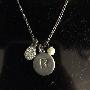The Limited "R" charm necklace