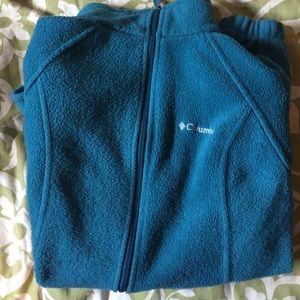 Aqua colored Columbia fleece