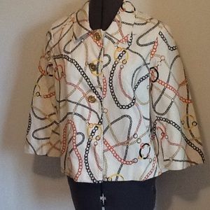 Multi colored blazer.