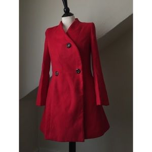 Red Pea Coat.